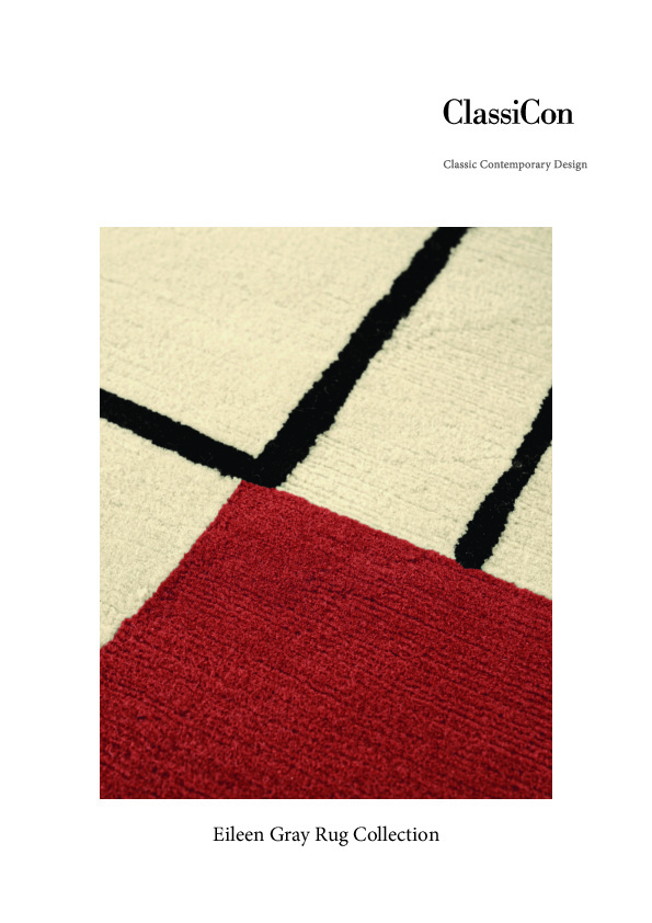 Broschüre Eileen Gray Teppich Kollektion
